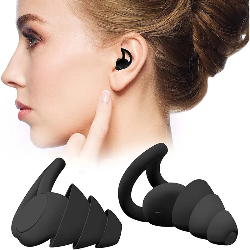 Soundproof Earplugs For Sleeping Soft Silicone Ear Muffs Noise Protection Travel Reusable Protection Sound Blocking ear plugs